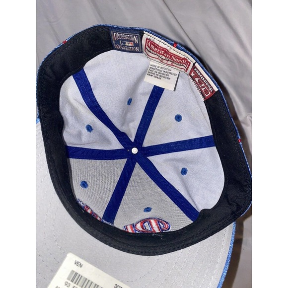 VTG american needle 1918 Philadelphia phillies 7 5/8 fitted hat cap retro velour - Picture 7 of 10